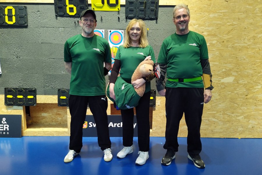 Werner Triet, Esther Sopinski und Albert Liesching sind die frischgebackenen Tradition-Team-Schweizermeister 2023
